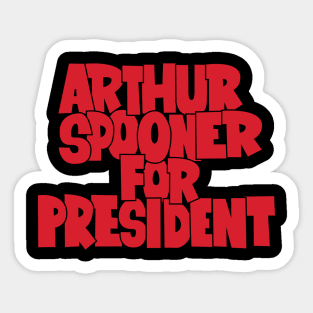 Arthur Spooner Illustration - Quirky Charm from King of Queens Sticker